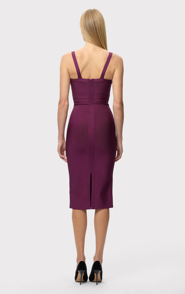 Herve Leger Greta Dress- Maraschino