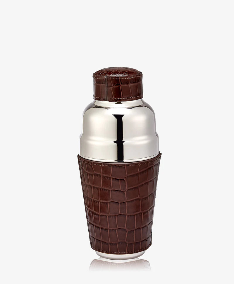 Leather Wrapped Cocktail Shaker