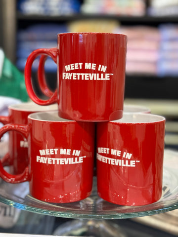 Meet Me In Fayetteville Mug- Red