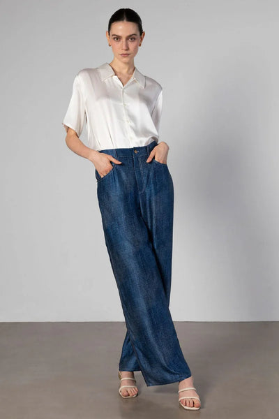 Anaphe Silk Jeans- Denim Wash