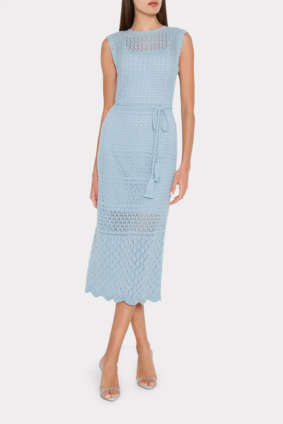 Milly Kai Crochet Midi Dress
