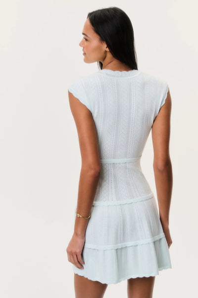 LoveShackFancy Laighton Stretch Pointelle Mini Dress
