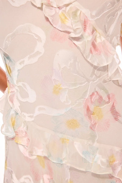 LoveShackFancy Lomina Ruffle Mini Dress