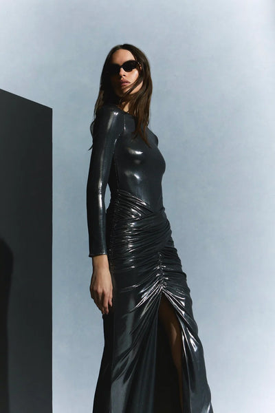 Et Ochs Stella Metallic Gown