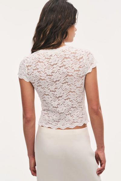 LoveShackFancy Lucas Lace Tee