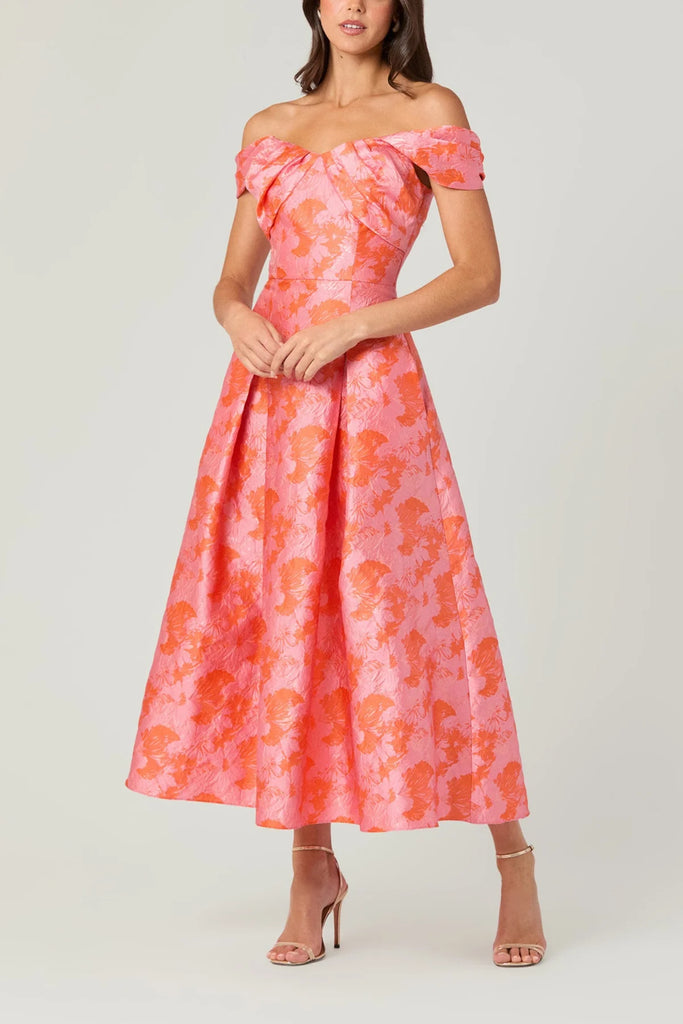 Shoshanna Tropez Dress- Coral/Pink By Request Shoshanna Tropez Dress- Coral/Pink By Request
