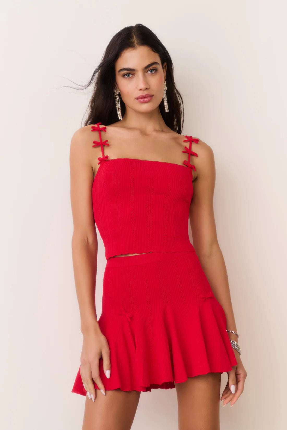 LoveShackFancy Garrett Top- Candy Apple