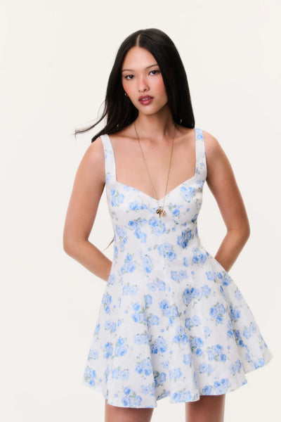 LoveShackFancy Nabi Dress- Blue Marina