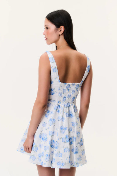 LoveShackFancy Nabi Dress- Blue Marina