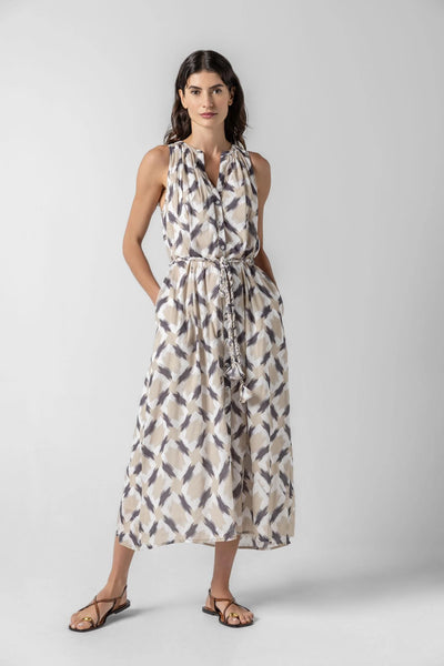 Lilla P Split Neck Belted Maxi