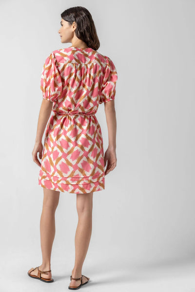 Lilla P Shirred Elbow Slv Dress