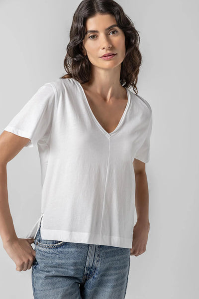 Lilla P Easy Short Sleeve V-Neck