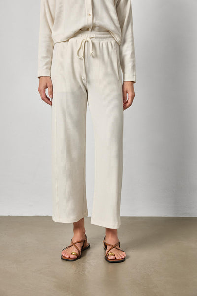 Lilla P Side Panel Pant- Ecru