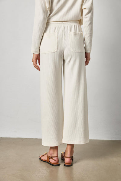 Lilla P Side Panel Pant- Ecru