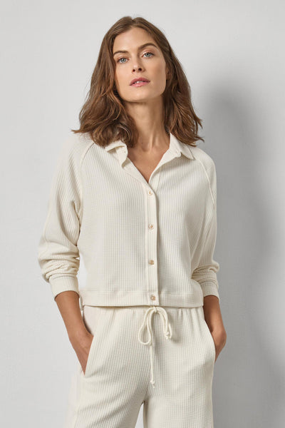 Lilla P Easy Raglan Button Down