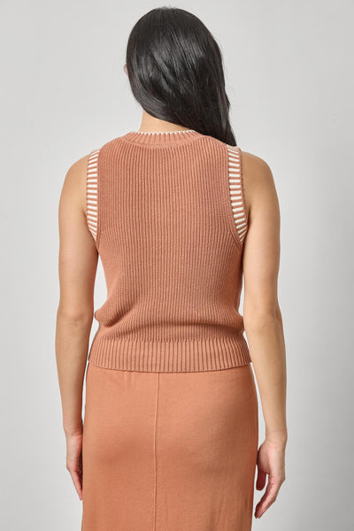 Lilla P Sleeveless Crew Neck Sweater