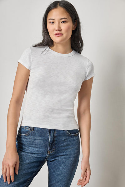 Lilla P Ribbed Slub Crewneck Tee