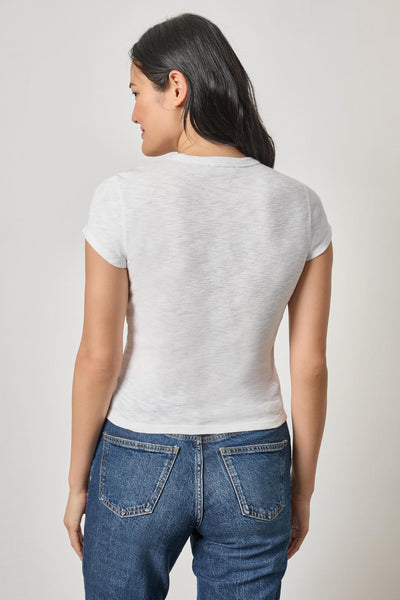Lilla P Ribbed Slub Crewneck Tee