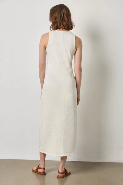 Lilla P V Neck Seamed Maxi Dress