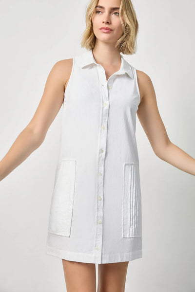 Lilla P Sleeveless Pleat Pocket Dress