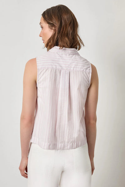 Lilla P Striped Sleeveless Blouse