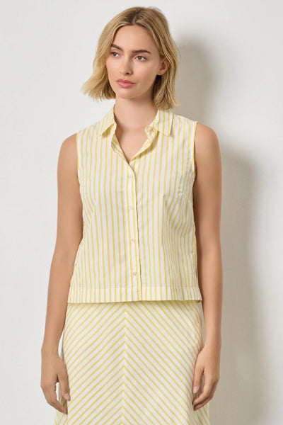 Lilla P Striped Sleeveless Blouse