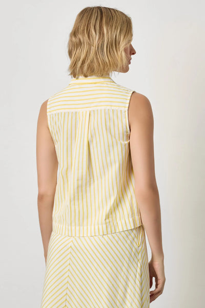 Lilla P Striped Sleeveless Blouse