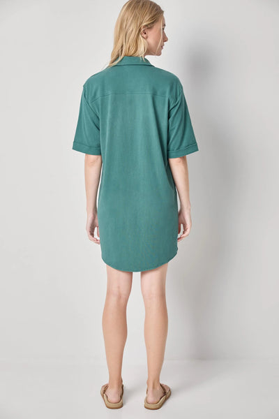 Lilla P Easy Shirt Dress- Everglade