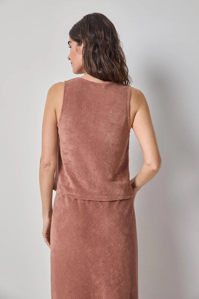 Lilla P Terry Tank- Bark
