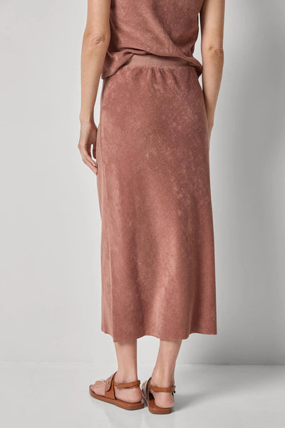 Lilla P Terry Bias Skirt- Bark