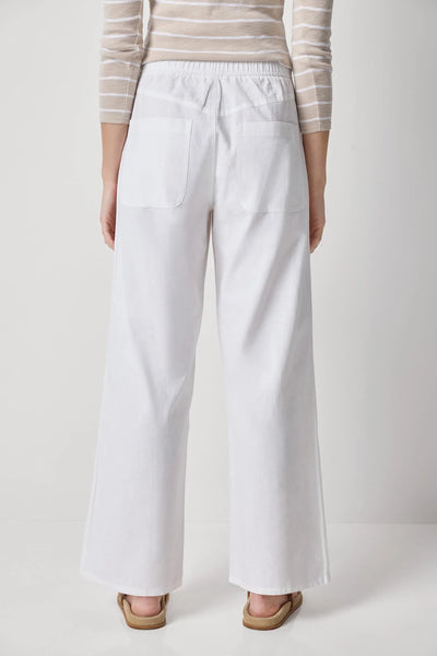 Lilla P Linen Straight Leg Pant