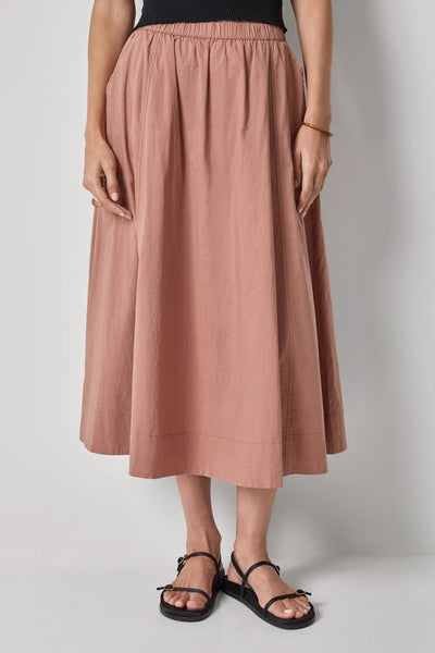 Lilla P Voile Circle Skirt- Bark