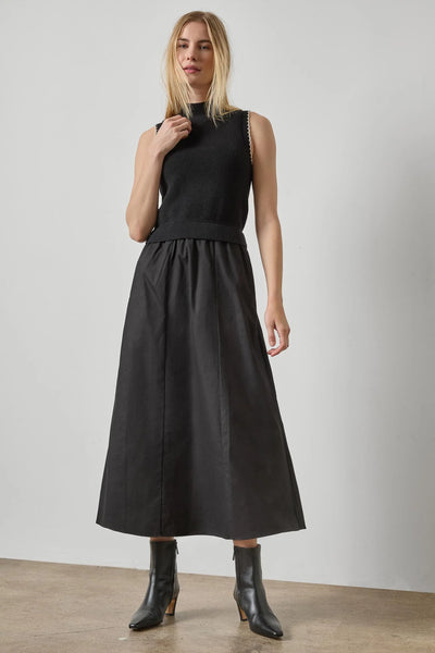 Lilla P Mixed Media Mock Dress