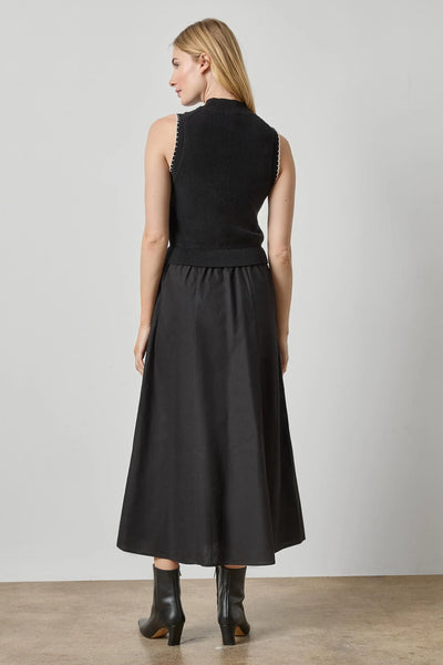 Lilla P Mixed Media Mock Dress