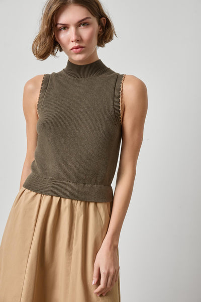 Lilla P Mixed Media Mock Dress