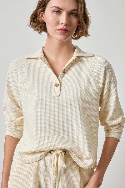Lilla P Waffle Raglan Polo