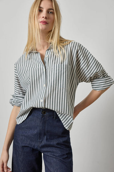 Lilla P Dolman Sleeve Button Down Shirt