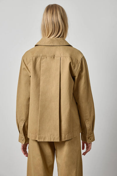 Lilla P Twill Pleat Back Jacket- Barley
