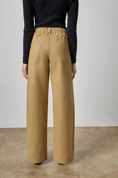 Lilla P Washed Twill Pant- Barley