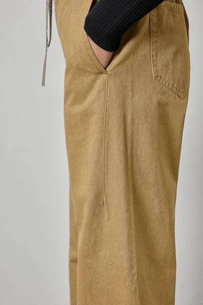 Lilla P Washed Twill Pant- Barley