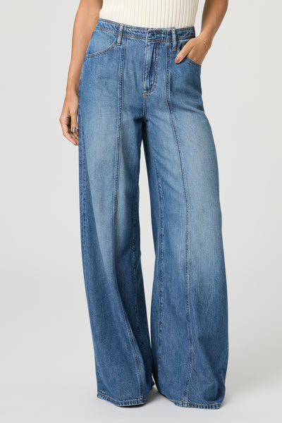 Cameron Wide Leg W/ Front Seams + Rounded Back Pockets - La Verne