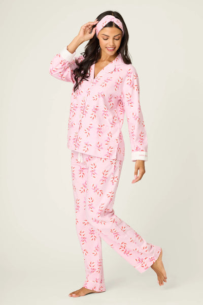 P.J. Salvage Sweeter Than Sugar Candy Cane Flannel Set