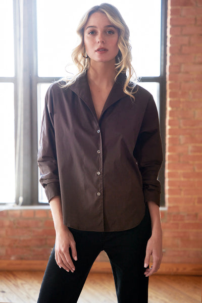 REVERE SHIRT SOLID SILKY POPLIN