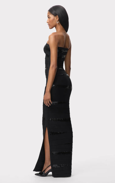 Herve Leger The Chiara Gown- Black