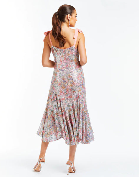 Mestiza Simone Midi Dress- Multi Sequin