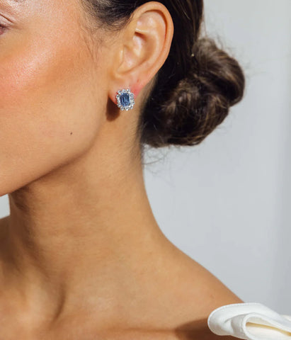 Loren Hope Tati Studs Earrings- Light Sapphire