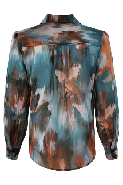 Finley Collette Autumn Brushstroke- Teal Multi
