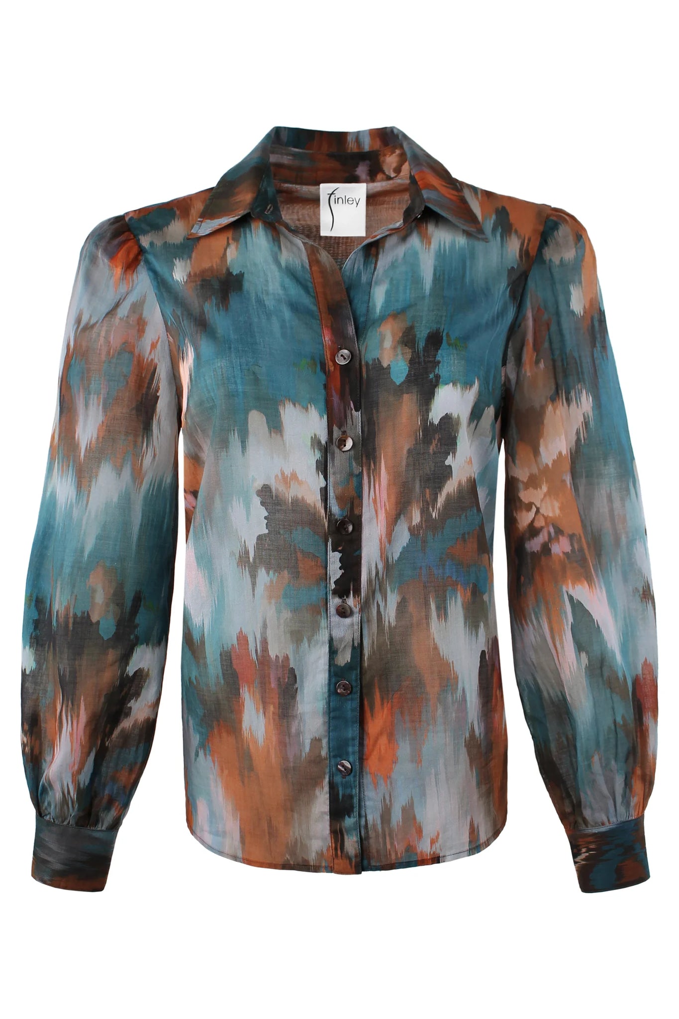 Finley Collette Autumn Brushstroke- Teal Multi