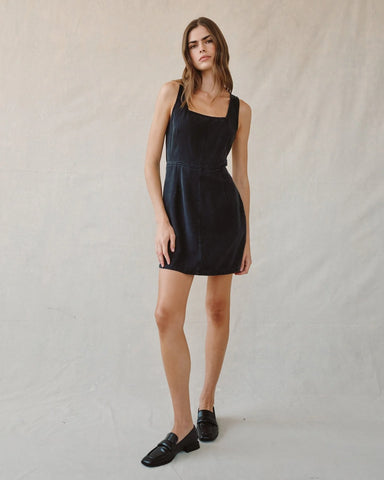 Bella Dahl Mini Dress- Graphite Wash