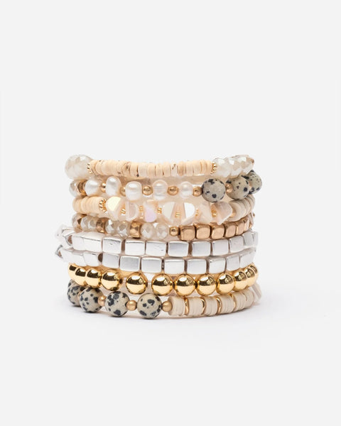 Frances Valentine Beaded Stacked Bracelets